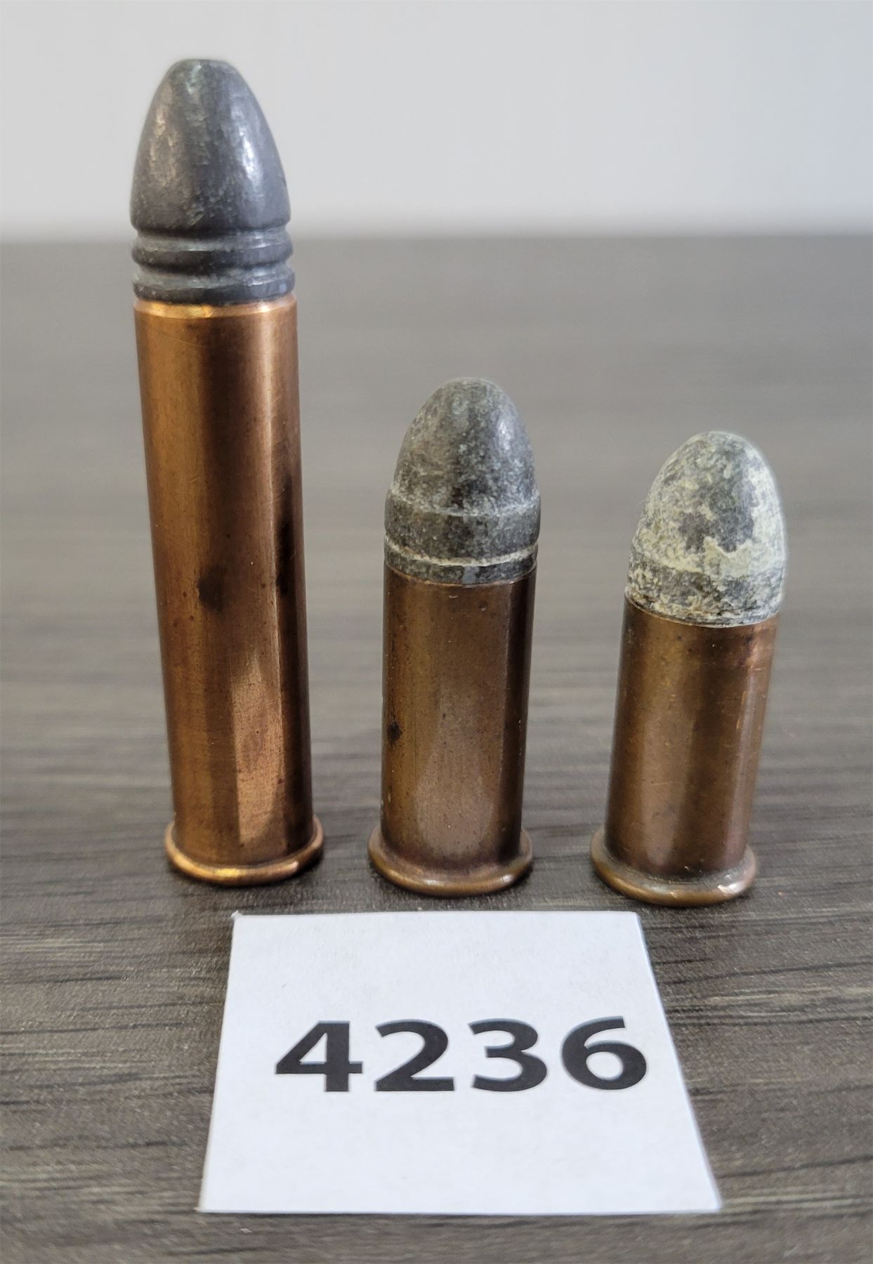 AMMO: 3 X .38 RIMFIRE - EXTRA LONG, LONG & SHORT