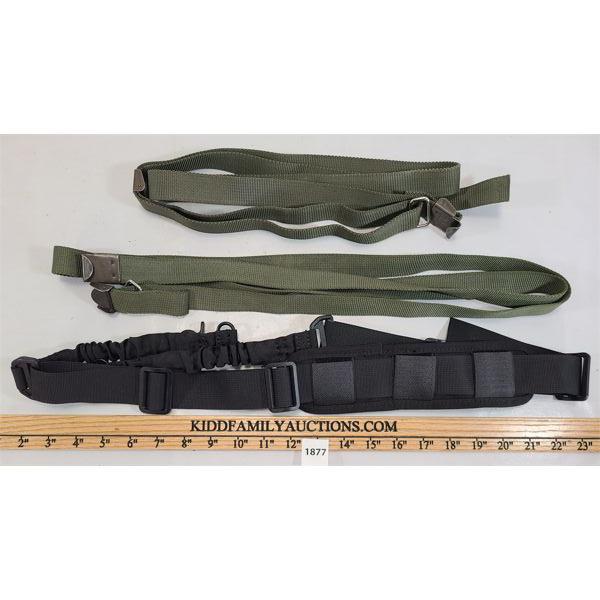 LOT OF 3 - RIFLE SLINGS