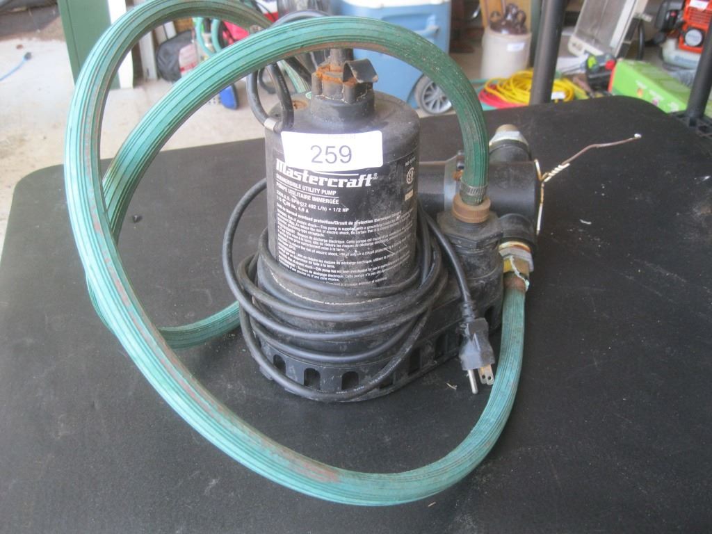 Mastercraft submersible utility pump