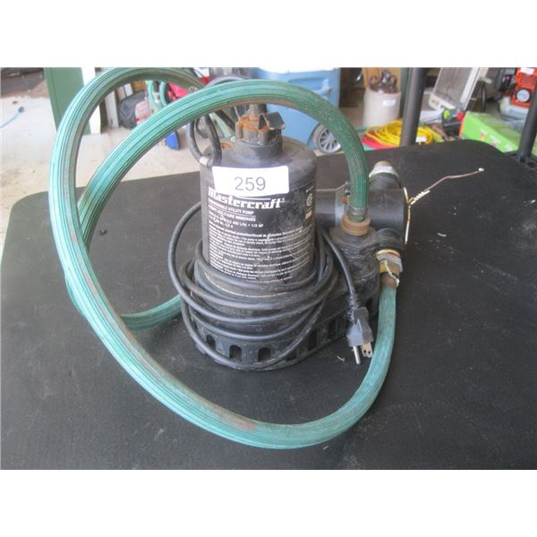 Mastercraft submersible utility pump