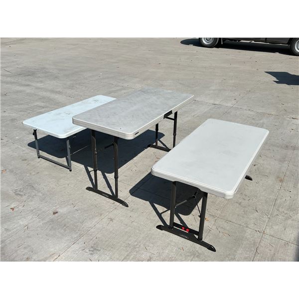 3 Folding Tables All 4 Foot Height Is Adjustable See Photos For 3-folding-tables-all-4-foot-height-is-adjustable-see-photos-for