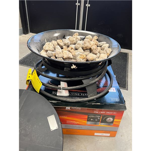 Outland Gas Firebowl some use, see all photos for size and details