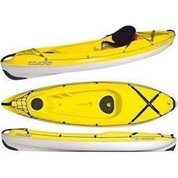 BIC BILBAO sit on top Kayak ( YELLOW) - specs: 9'10"L, 34" W, 46Lbs Weight, 264lbslbs Capacity, 1 ad