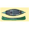 Image 2 : Sportspal Aluminum 12 ft pointed canoe (FOREST GREEN) - SPECS: 11'6", 38" width, 13" Deep, 34lbs wei