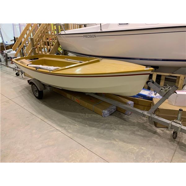 CL SAIL BOAT - Model CL 14 with Genco Sail Kit, 14ft long. This Lot includes the EZ Load single axle