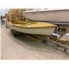 Image 1 : CL SAIL BOAT - Model CL 14 with Genco Sail Kit, 14ft long. This Lot includes the EZ Load single axle