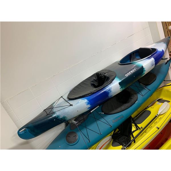 KIWI OPSREY lake & sea Kayak, Double Seater - Specs: 13'3" L, 20.9"W, 13.5" D, 62Lbs Weight, 550Lbs 