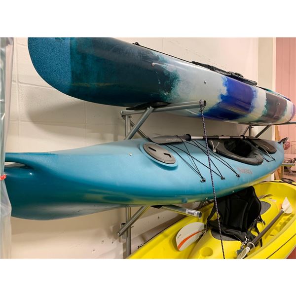 KIWI AURORA lake, river & sea Kayak,(BLUE) - Specs: 13'10" L, 26"W, 12" D, 65Lbs Weight, 325Lbs Max