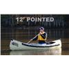 Image 1 : Sportspal Aluminum 12 ft pointed canoe (BARKTONE) - SPECS: 11'6", 38" width, 13" Deep, 34lbs weight,