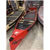 Image 3 : Sportspal Aluminum 14 ft Wide Transom canoe (RED) - SPECS: 13'8", 38" width, 13" Deep, 56lbs weight,