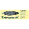 Image 2 : Sportspal Aluminum 14 ft square stern canoe (RED) - SPECS: 13'6", 38" width, 13" Deep, 44lbs weight,
