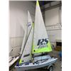 Image 3 : RS Feva Sailboat - Specs: 3.64m L, 1.42 Beam , 63KG Weight, alloy mast & boom, Includes all accessor