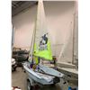 Image 4 : RS Feva Sailboat - Specs: 3.64m L, 1.42 Beam , 63KG Weight, alloy mast & boom, Includes all accessor
