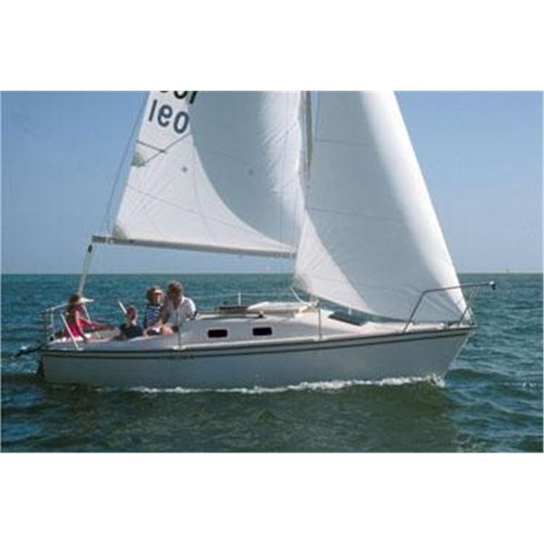 PRECISION 21 SAILBOAT WITH TRAILER - Specs: 20'9"L, 8'3" Beam - includes all sail and accessories an