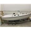 Image 4 : PRECISION 21 SAILBOAT WITH TRAILER - Specs: 20'9"L, 8'3" Beam - includes all sail and accessories an