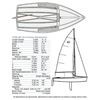Image 11 : CATALINA 16.5 SAILBOAT WITH TRAILER - specs: 5.23M L, 4.98 Beam, 195KG, includes Trailer, sail , rig