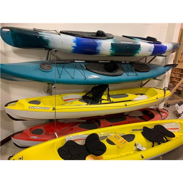 Custom Built Kayak Rack ( 4 tier) . buyer must dismantle and remove - A ...