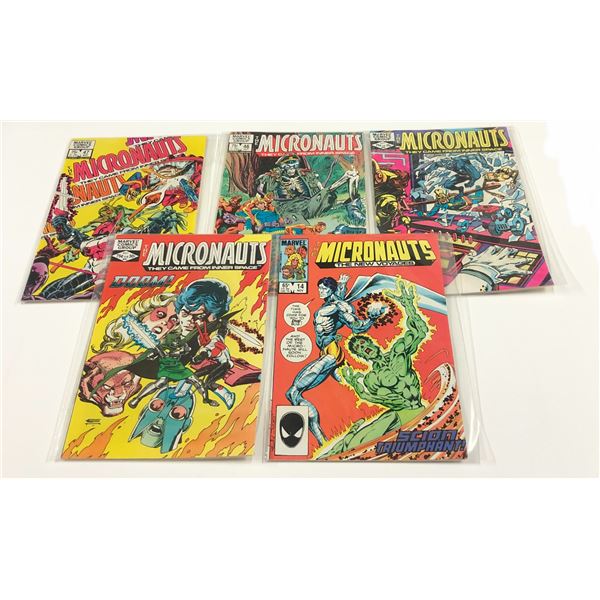 Marvel The Micronauts Comics Lot Issues #14,41,45,46,47