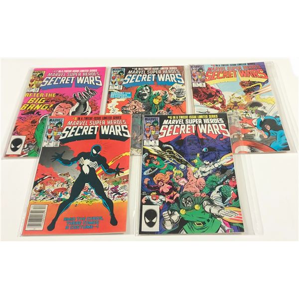 Marvel Super Heroes Secret Wars Comics Lot Issues #6,8,9,10,12