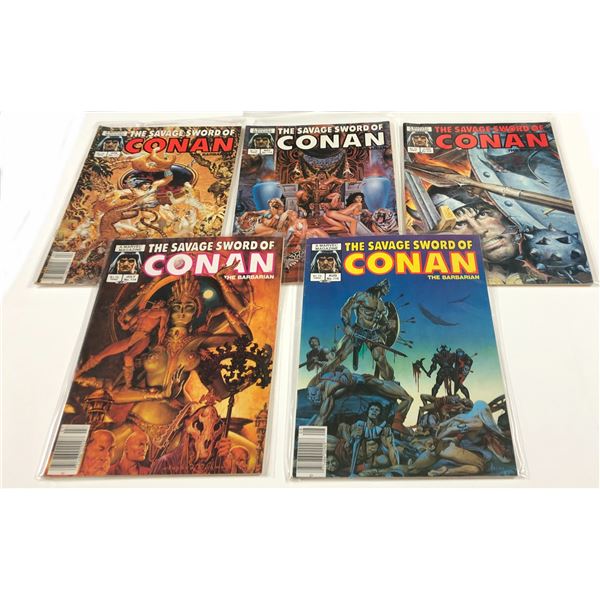 The Savage Sword Of Conan The Barbarian Comics Lot Issues #111,112,113,114,115