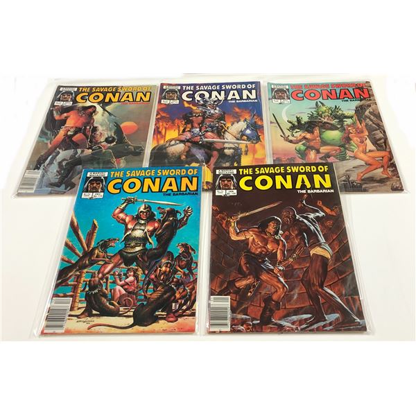 The Savage Sword Of Conan The Barbarian Comics Lot Issues #116,117,118,119,120