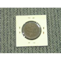 1851 CORONET ONE CENT PIECE