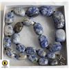 Image 1 : BLUE JASPER KNOTTED NECKLACE 20"