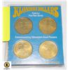 Image 2 : 1978 4 COIN SET KLONDIKE DOLLARS COMPLETE