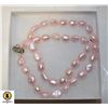 Image 1 : DYED PINK PEARL NECKLACE 16 1/2"