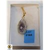 Image 1 : AMETHYST SLICE NECKLACE 17"