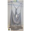 Image 1 : EKOUAER WOMENS SATIN CAMISOLE TOPS V NECK SILK