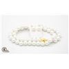 Image 1 : #304-SEA SHELL PEARL NECKLACE & EARRINGS