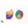 Image 1 : #68-NATURAL RAINBOW SOLAR QAURTZ PENDANT
