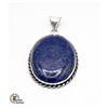 Image 1 : #40-NATURAL BLUE LAPIZ LAZULI PENDANT