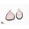Image 1 : #54-NATURAL PINK ROSE QUARTZ  PENDANT