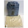 Image 1 : 2 NEW MENS SIZE XXXL BUTTON UP LONG SLEEVES SHIRTS