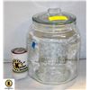 Image 1 : NEW GLASS PEANUT STORE DISPLAY JAR