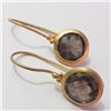 Image 1 : JP926-109 SILVER SMOKEY QUARTZ EARRINGS