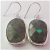 Image 1 : JP926-103 SILVER GEMSTONE EARRINGS