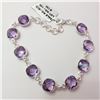 Image 1 : JP926-102 SILVER AMETHYST(10.65CT) BRACELET
