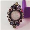 Image 1 : JP926-120 SILVER MOONSTONE IOLITE GARNET RING