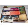 Image 1 : TAROT CARDS, BOOK, INCENSE AND HOLDER, JARS AND
