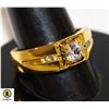 Image 1 : 154) 0.50 CARAT CENTER WITH 3 PER SIDE SET IN SHAN