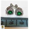 Image 1 : 150)5 MM GREEN COLORED TRILLION CUBIC ZIRCONIA