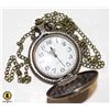 Image 2 : 179)BRAND NEW BRONZE TONE POCKET WATCH WITH