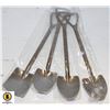 Image 1 : 158)SET OF 4 NOVELTY STAINLESS STEEL SPOONS IN SHO