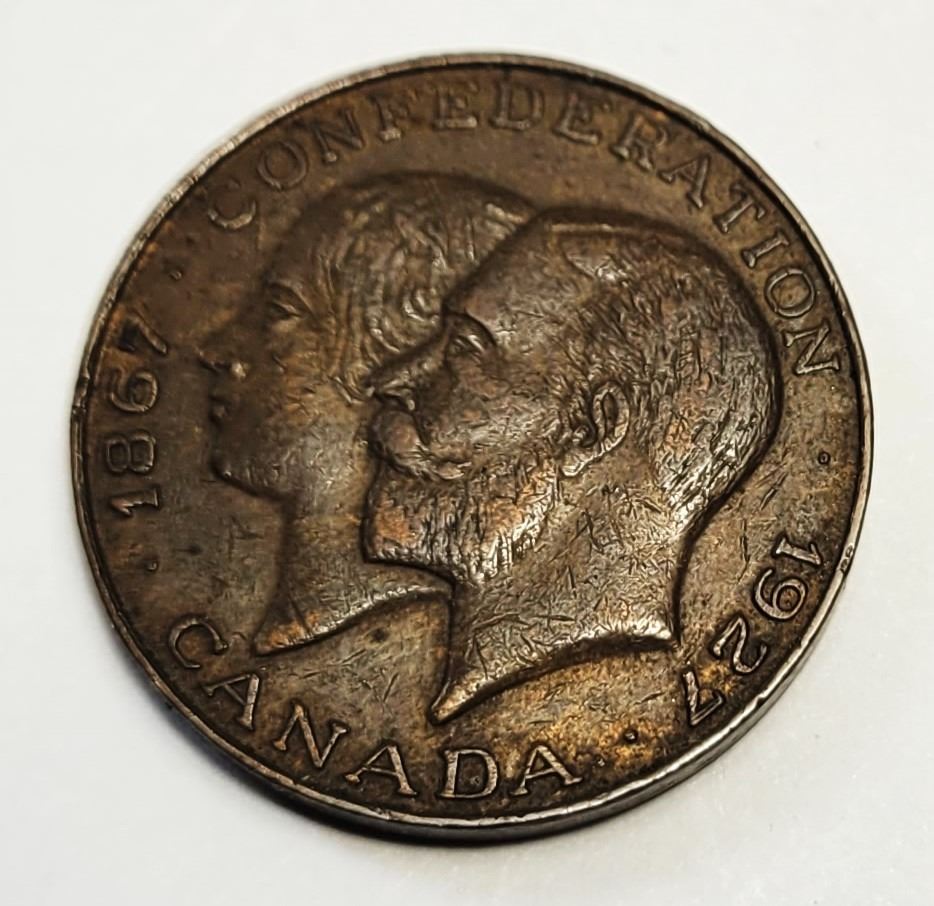 Canadian Token 12) CANADIAN 1927 ANNIVERSARY TOKEN OF 60 YEARS