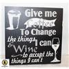 Image 1 : 16 X 16 INCH LIGHT UP COFFEE WINE SIGN