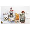 Image 1 : 3 JIM SHORE "HARTWOOD CREEK" CAT FIGURES