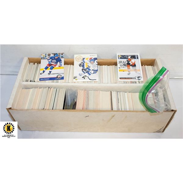 BOX OF ESTATE UNSORTED HOCKEY CARDS